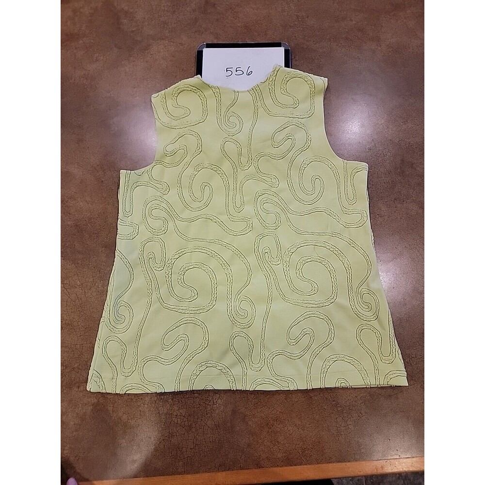 Andria Lieu Collection Blouse Womens XXL Green Embroidered Sleeveless Tank - Picture 9 of 9